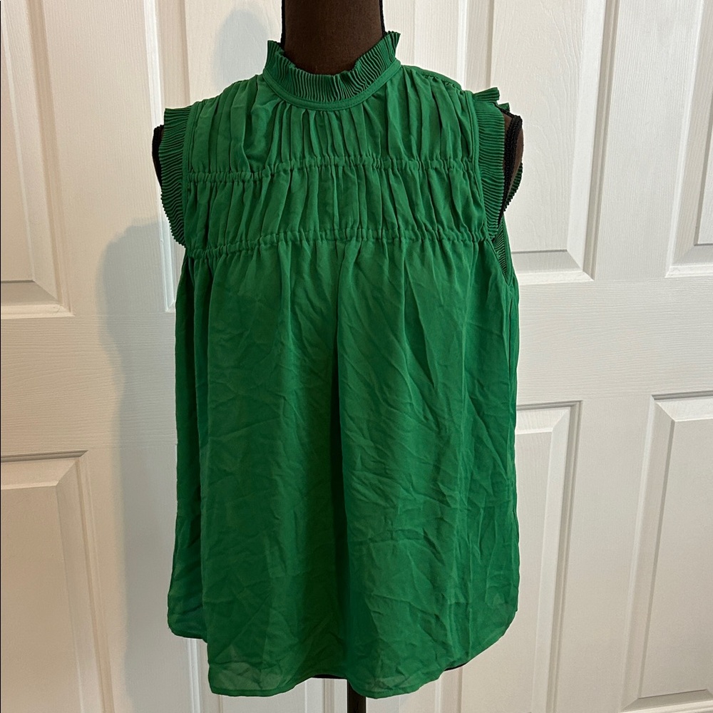 Max Studio Green Sleeveless Women's Top, New